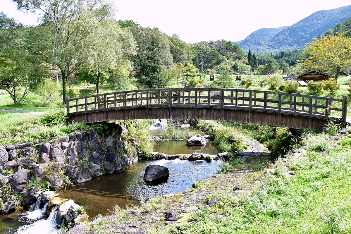蒜山エリアにある「津黒高原いきものふれあいの里」の園内風景